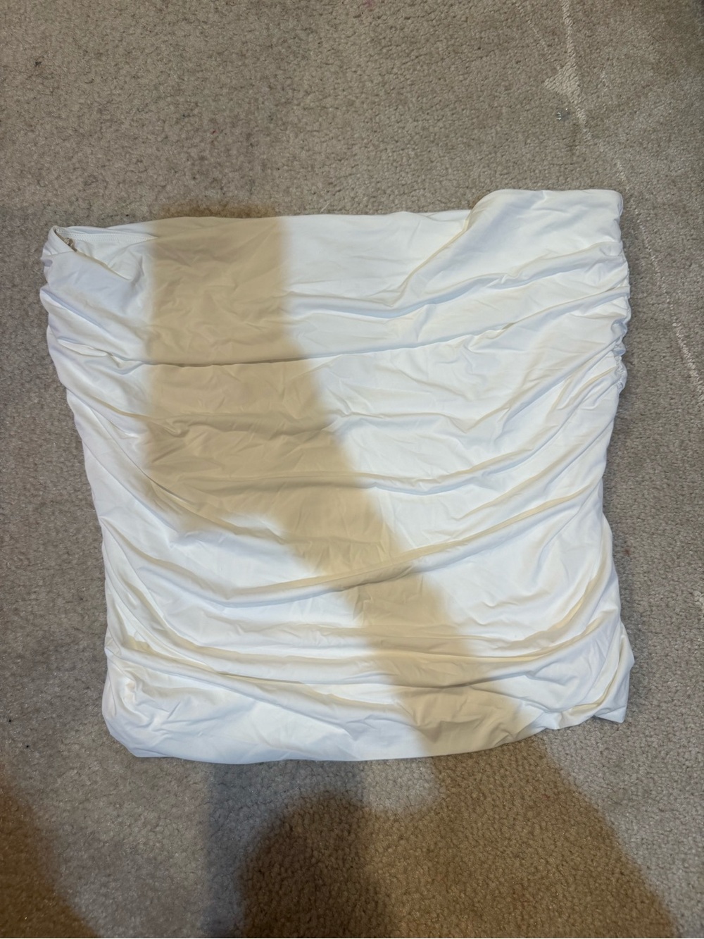 ARITZIA White Silk Bandeau Top